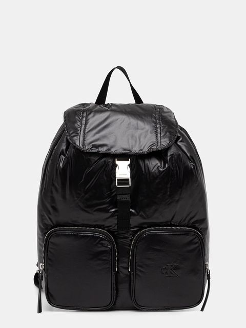Calvin Klein plecak damski kolor czarny duży gładki LV04F3406G - zdjęcie produktu nr 1