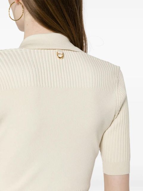 Jacquemus Le Body Yauco polo bodysuit - Neutrals
