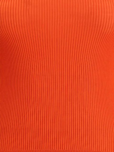 Saint Laurent ribbed-knit turtleneck sweater - Orange