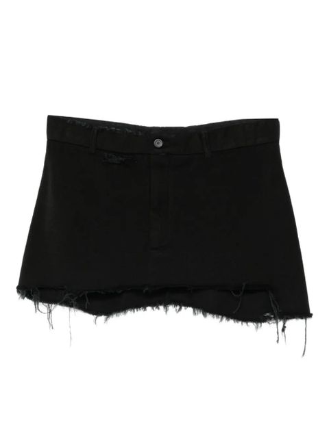 Balenciaga frayed mini skirt - Black - zdjęcie produktu nr 1