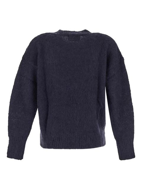 ISABEL MARANT crew-neck textured sweater - Blue