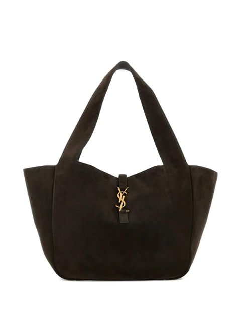 Saint Laurent logo detail shoulder bag - Brown - zdjęcie produktu nr 1