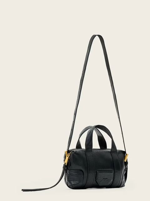 AllSaints torebka skórzana kolor czarny W510XD