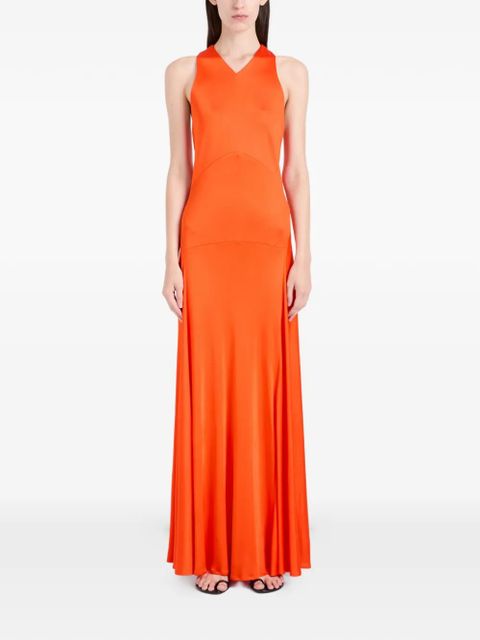 Proenza Schouler Naia V-neck maxi dress - Orange - zdjęcie produktu nr 2