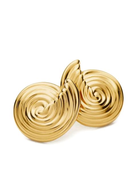 Missoma small spiral-motif stud earrings - Gold