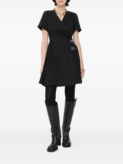 Burberry pleated wrap mini dress - Black - zdjęcie produktu nr 2