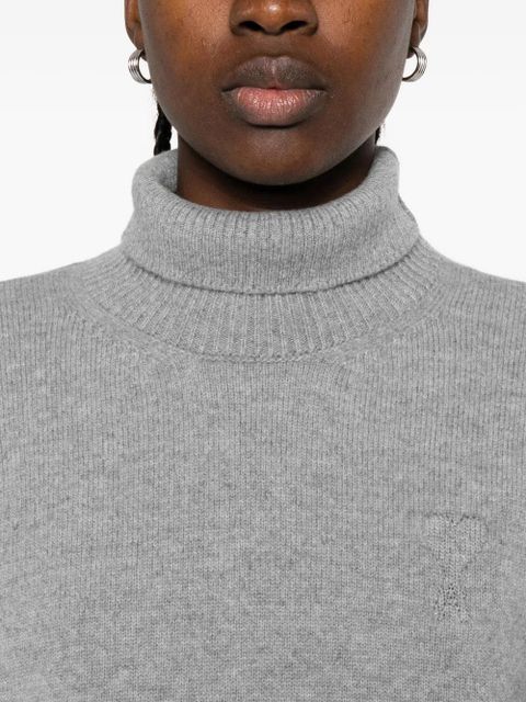 AMI Paris turtleneck sweater - Grey