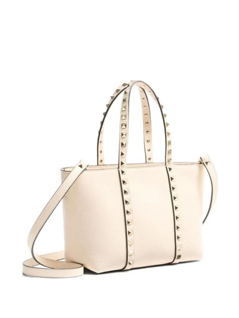 Valentino Garavani small Rockstud tote bag - Neutrals