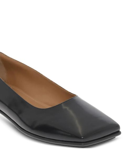 Maison Margiela patent-leather ballerina shoes - Black