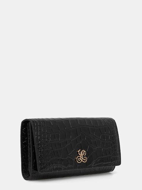 Luisa Spagnoli kopertówka skórzana kolor czarny 542509