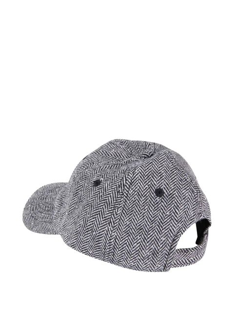 MC2 Saint Barth herringbone-pattern baseball cap - Grey - zdjęcie produktu nr 2