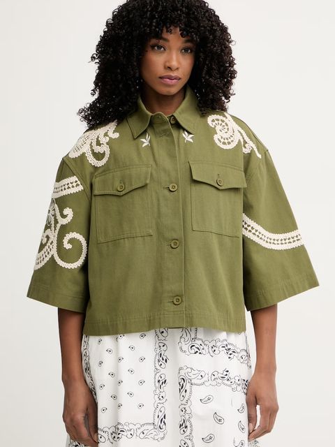 Weekend Max Mara kurtka koszulowa damska bawełniana COMO - zdjęcie produktu nr 1