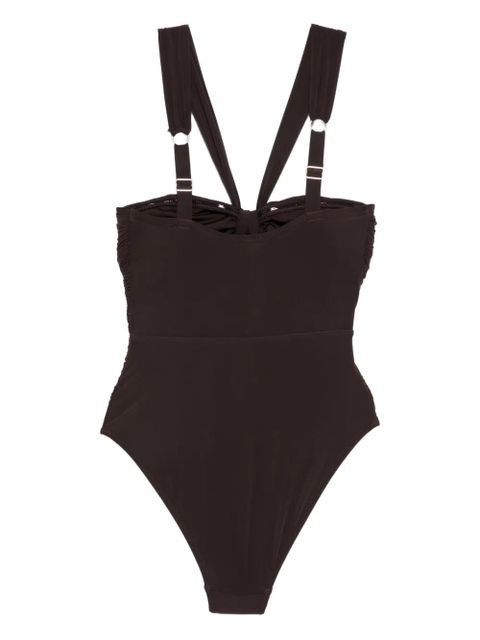 ZIMMERMANN ring detail swimsuit - Brown