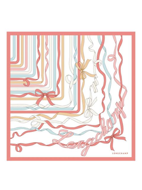 Longchamp Rubans scarf - White - zdjęcie produktu nr 1