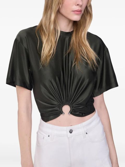 Rabanne cropped t-shirt - Green