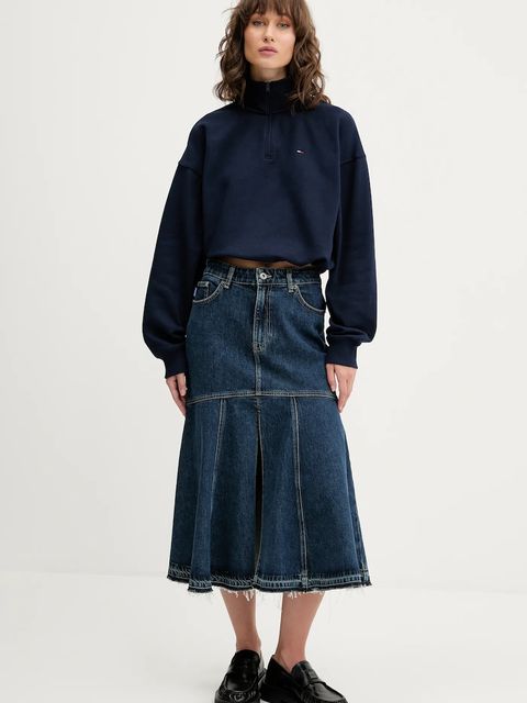 Tommy Jeans bluza damska kolor granatowy gładka DW0DW20946 - zdjęcie produktu nr 2