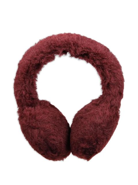 Max Mara shearling-lined earmuffs - Red - zdjęcie produktu nr 1