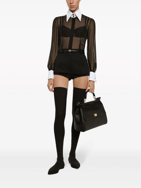 Dolce & Gabbana point d'esprit bra - Black