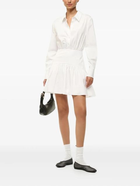 STAUD Rocco mini dress - White