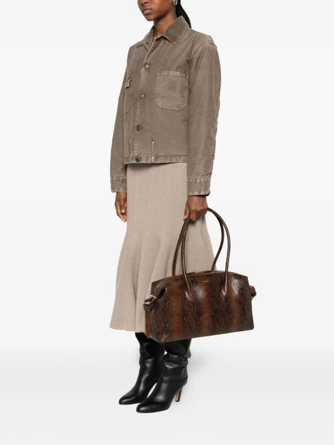 Yuzefi Brioche leather shoulder bag - Brown - zdjęcie produktu nr 2