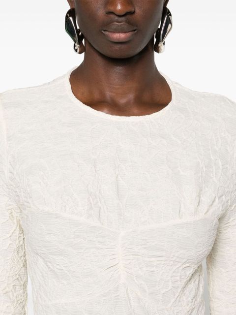 ISABEL MARANT Floride jacquard top - Neutrals