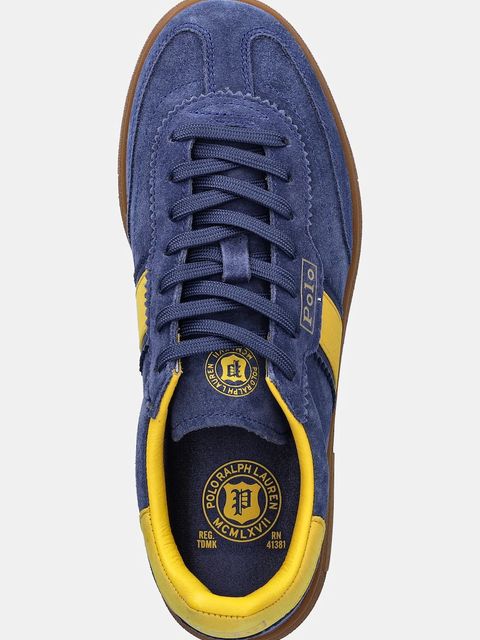 Polo Ralph Lauren sneakersy zamszowe Bedford damskie kolor granatowy 804975536001