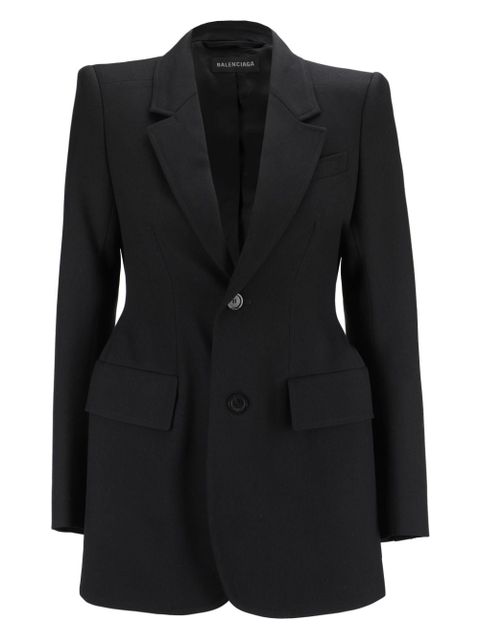 Balenciaga structured tailored blazer - Black