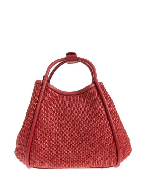 Max Mara extra-small Marine woven tote bag - Red