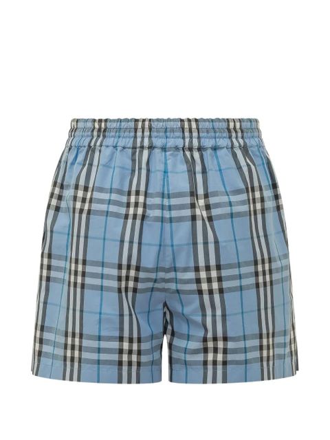 Burberry check drawstring shorts - Blue - zdjęcie produktu nr 2