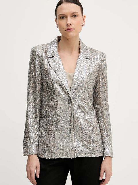 Hoss Intropia marynarka kolor srebrny jednorzędowa 5472054 - zdjęcie produktu nr 1