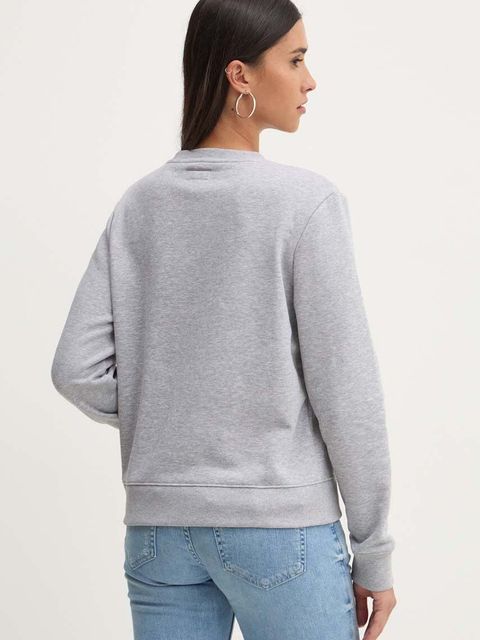 Guess Jeans bluza damska kolor szary z aplikacją W4YQ10 KC811