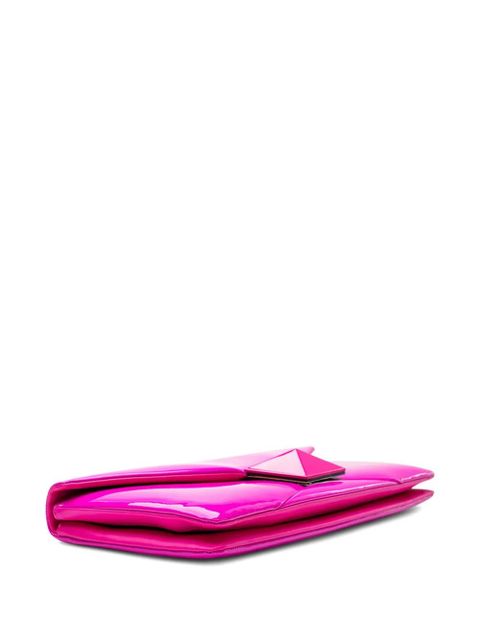 Valentino Garavani pyramid chain clutch bag - Pink