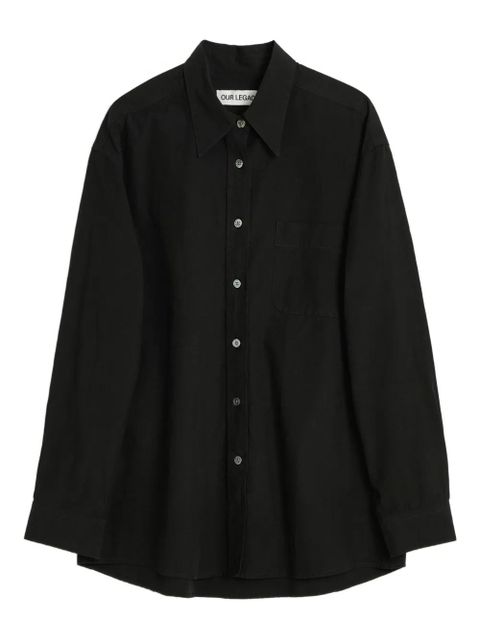 OUR LEGACY Precious buttoned shirt - Black - zdjęcie produktu nr 1