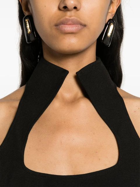 Cult Gaia Akaia high-collar minidress - Black