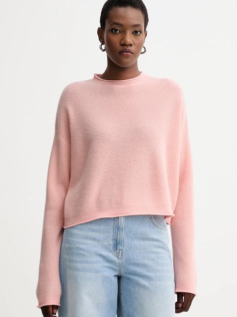 American Vintage sweter z wełną damski kolor różowy RAX18H - zdjęcie produktu nr 1