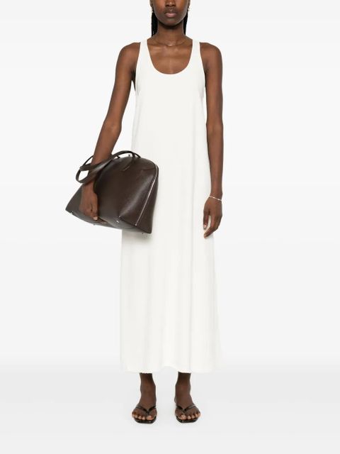 TOTEME sablé scoop-neck maxi dress - White