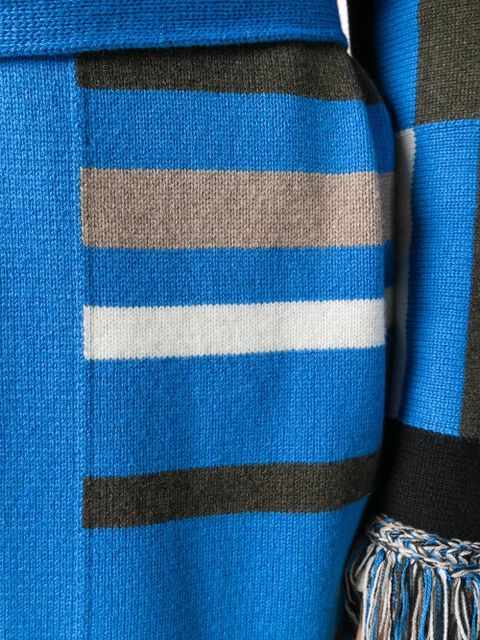 ETRO geometric-print cardigan - Brown