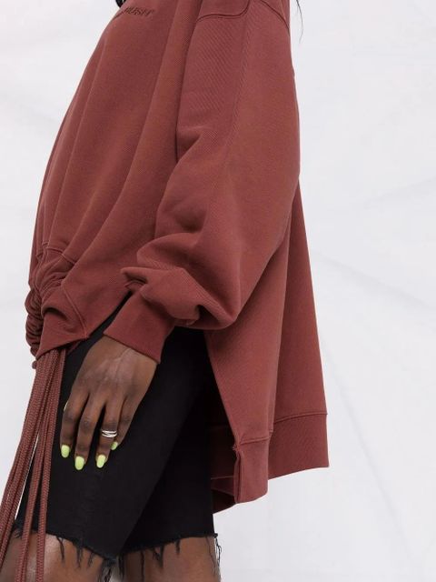 AMBUSH drawstring crewneck sweatshirt - Brown