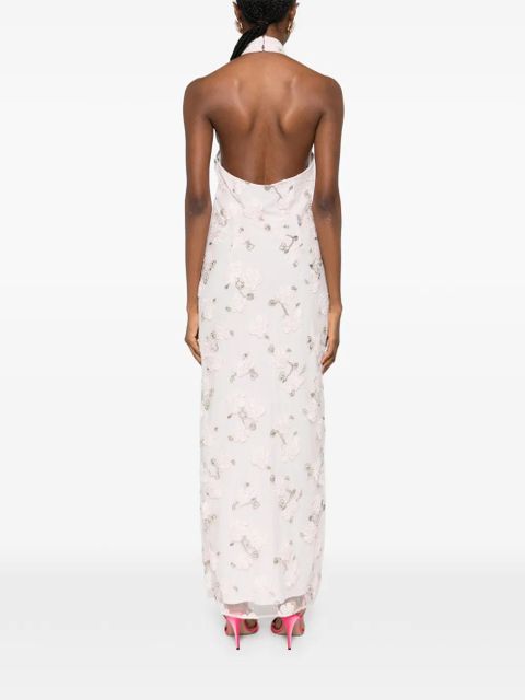 ROTATE BIRGER CHRISTENSEN halter-neck maxi dress - Pink