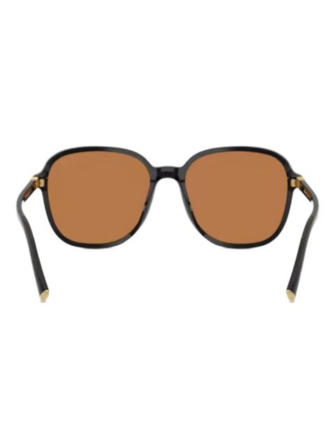 Miu Miu Eyewear logo-detail round-frame sunglasses - Black - zdjęcie produktu nr 2