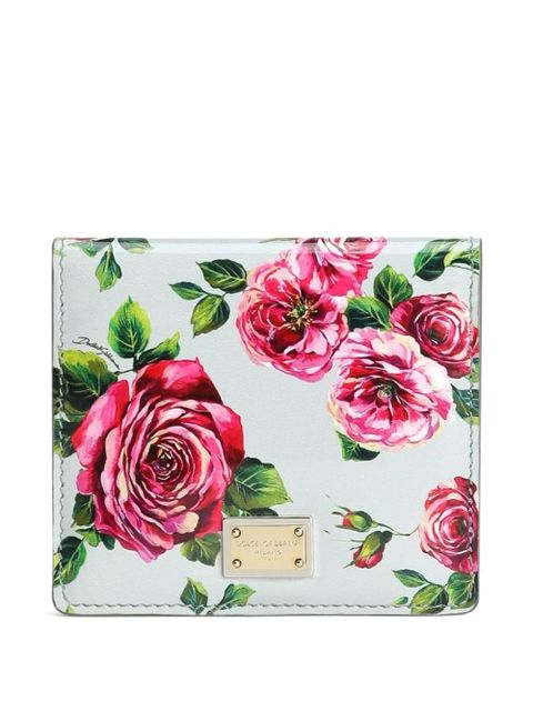Dolce & Gabbana floral-print wallet - Blue - zdjęcie produktu nr 1