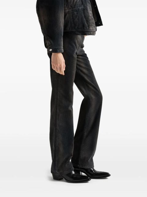 Prada washed corduroy pants - Black