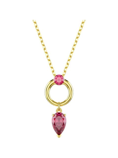 Swarovski crystal-pendant cable-link necklace - Gold - zdjęcie produktu nr 2