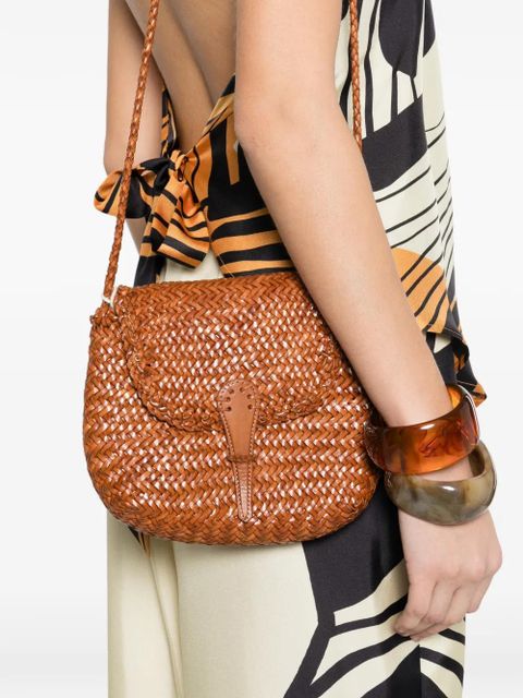DRAGON DIFFUSION woven flap bag - Brown - zdjęcie produktu nr 2
