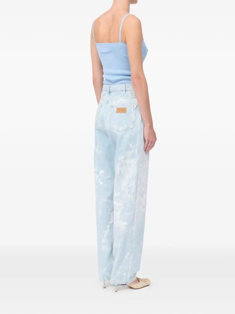 MM6 Maison Margiela numeric signature straight jeans - Blue