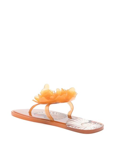 FARM Rio flower flip flops - Brown