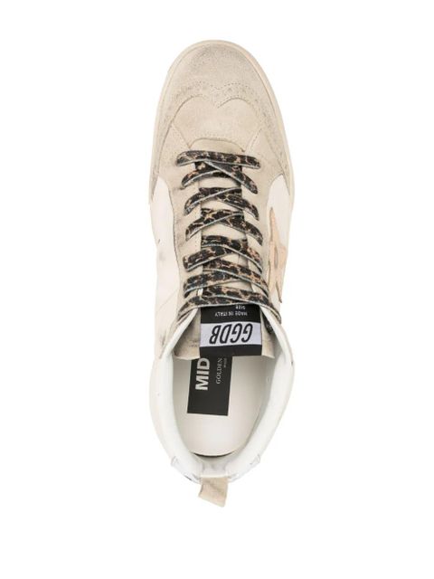 Golden Goose Mid Star crystal-detailed sneakers - Neutrals