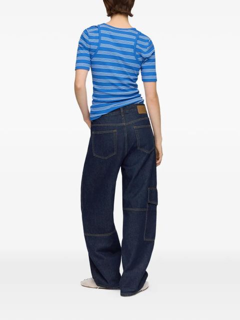 GANNI Audri cargo jeans - Blue