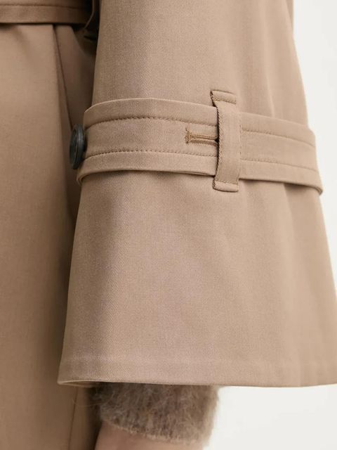 By Malene Birger trencz ALAYA damski kolor brązowy przejściowy oversize 103331