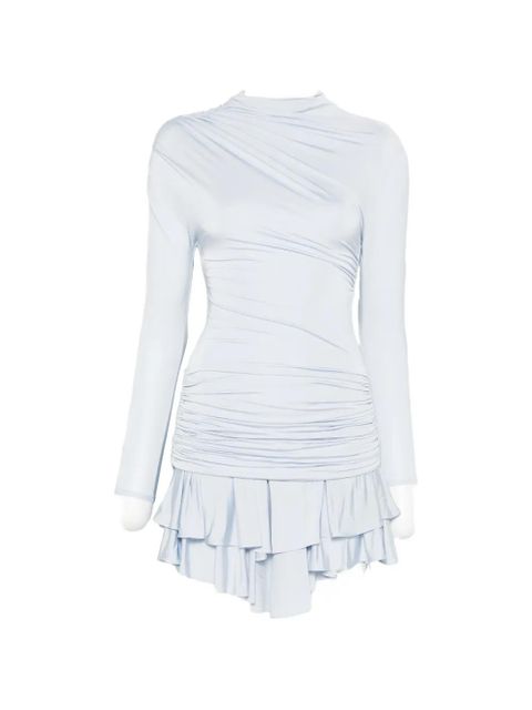 Self-Portrait ruffled mini dress - Blue - zdjęcie produktu nr 1